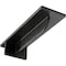 Ekena Millwork Heaton Hidden Support Steel Bracket w/ 6" Support Depth, Antiqued Silver 3"W x 10"D x 2"H BKTM03X10X02HEASV - alternate 1